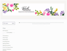 Tablet Screenshot of freshdesignsjewelry.com
